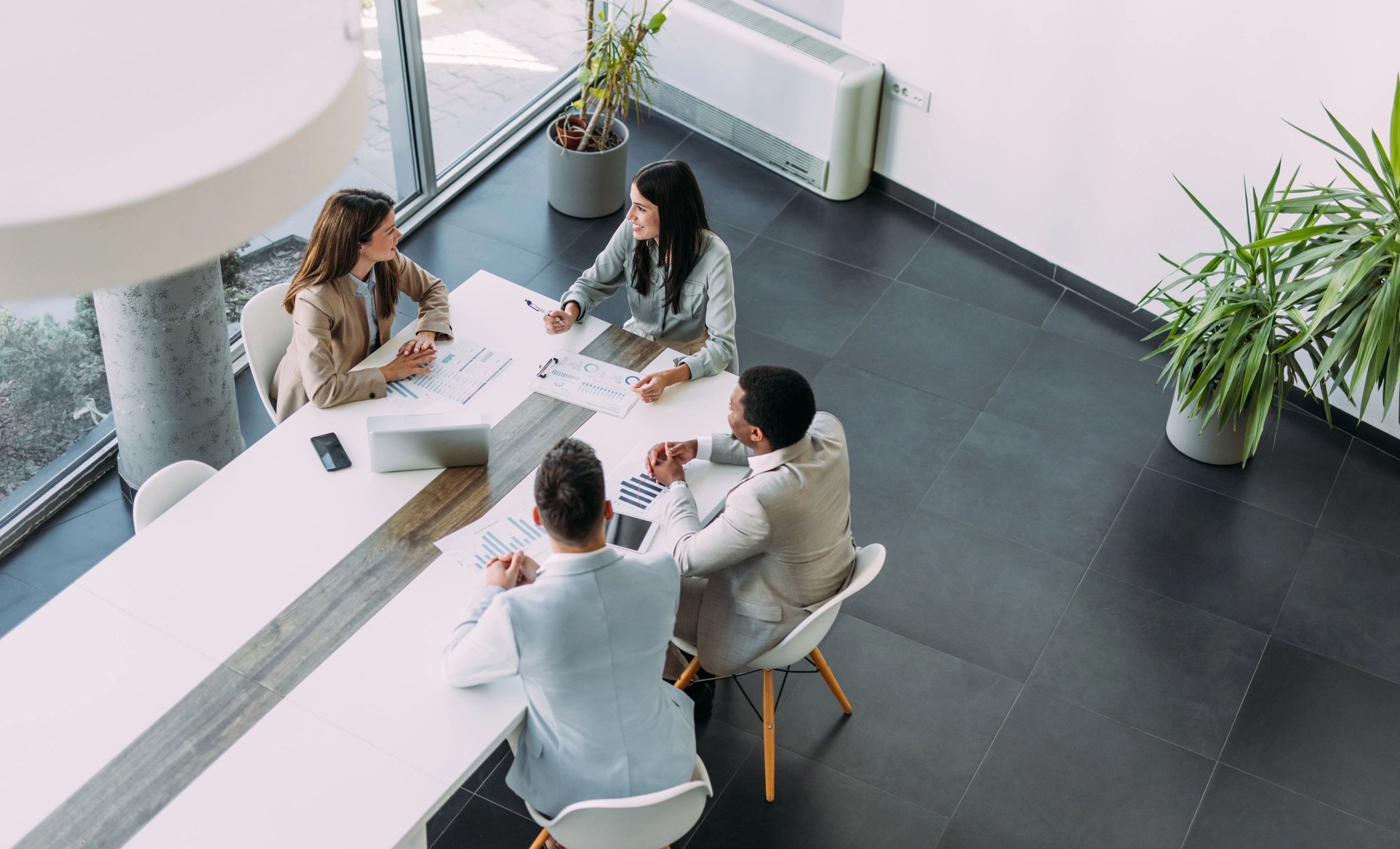 Consulting team in a strategic meeting